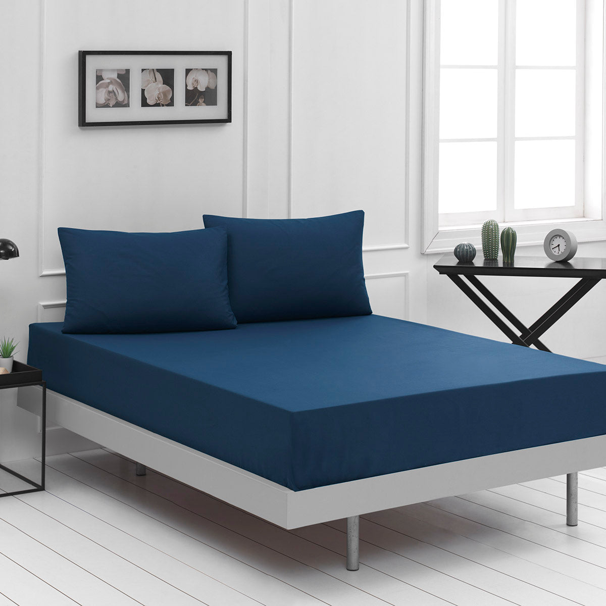 Σεντόνι Υπέρδιπλο Μονόχρωμο Art 1999 240x260εκ Μπλε