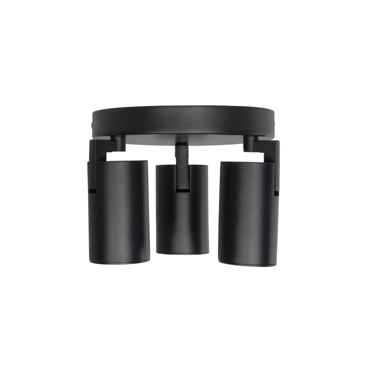 SPOTA KLV-101-0144 Κινούμενο Φωτιστικό Σποτ Οροφής για 3 Λάμπες MR16 με Ντουί GU10 AC 220-240V IP20 - Μαύρο Ματ - Μ19 x Π19 x Υ14