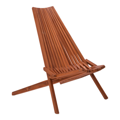 Πολυθρόνα Phoenox Πτυσσόμενη Φυσικό Teak Ξύλο 65x90x87