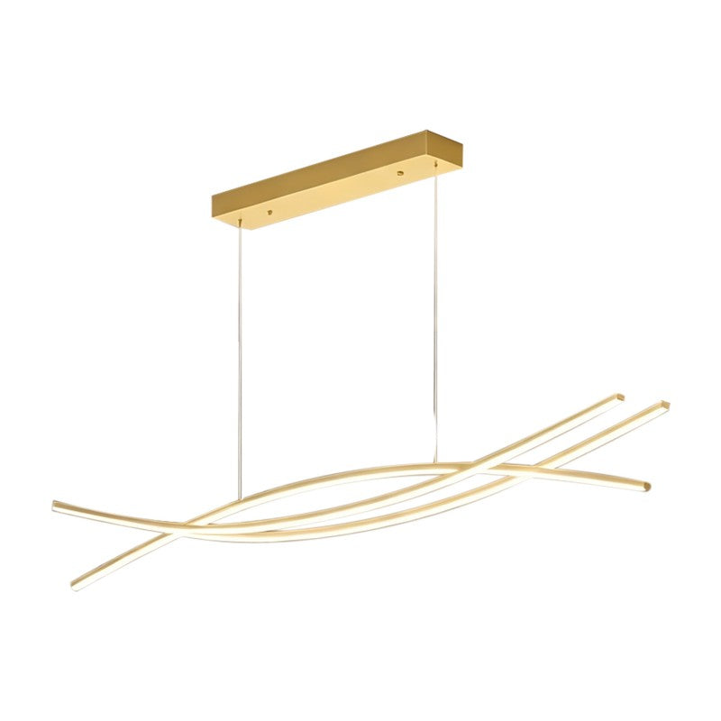 Gold LED Light Fixture 3CCT Dimmable by Remote Control 48W 4400lm