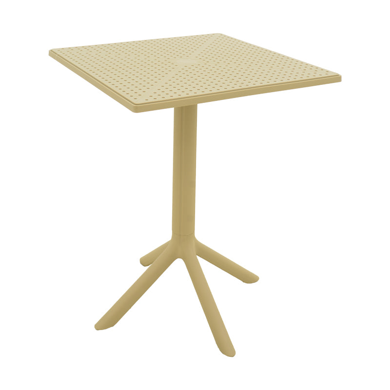 Τραπέζι Groovy PP Διάτρητο Cappuccino 60x60x76