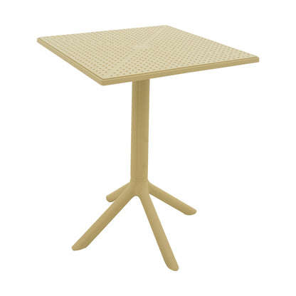 Τραπέζι Groovy PP Διάτρητο Cappuccino 60x60x76