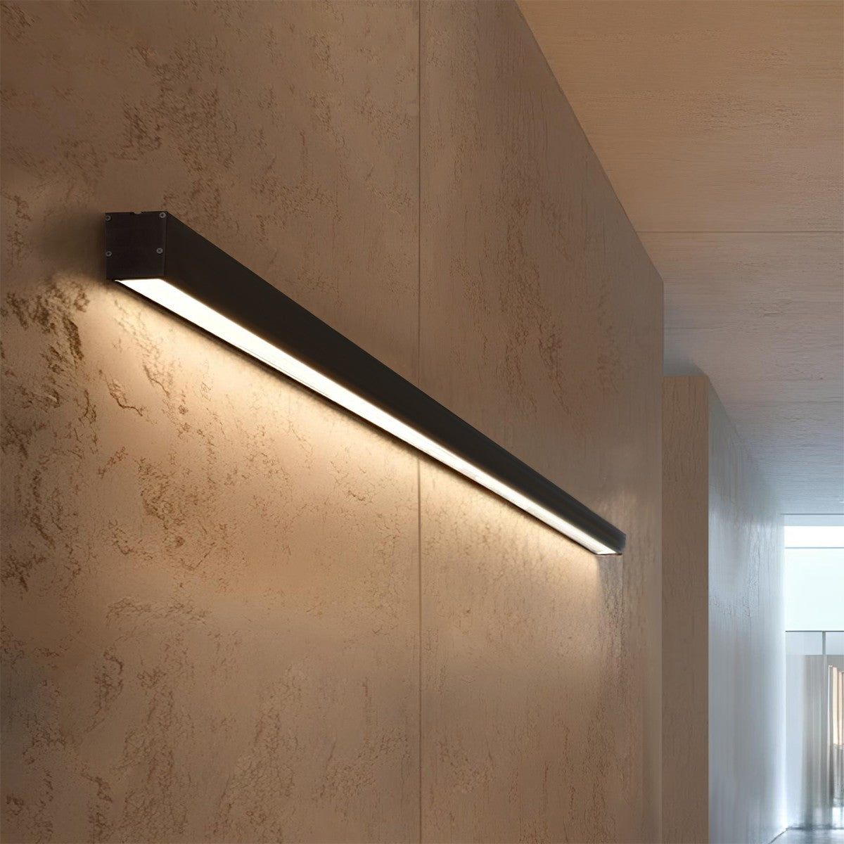 ORION KLV-101-0362-V3 Wall Light / LED Sconce 72W 7200lm 120° AC 220-240V IP20 Adjustable White CCT with Remote Control from 2700K to 6000K Dimmable - Lumileds SMD Chip - Matt Black - L120 x W5.5 x H7