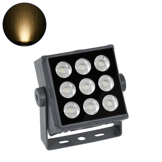 FLOOD-TINY 90368 Προβολέας Wall Washer για Φωτισμό Κτιρίων LED 27W 2430lm 3° DC 24V Αδιάβροχο IP65 Μ13.8 x Π16.4 x Υ7cm Θερμό Λευκό 2700K - Γκρι Ανθρακί