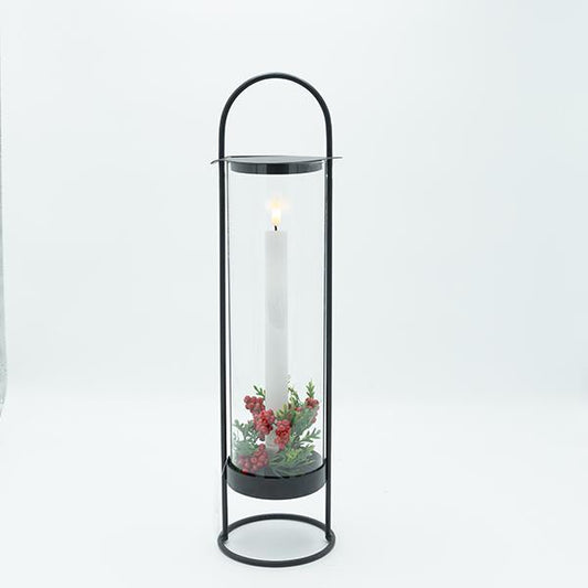 ΜΕΤΑΛΛΙΚΟ ΦΑΝΑΡΙ ΜΑΥΡΟ ΜΕ 1 ΚΕΡΙ 12x12x44