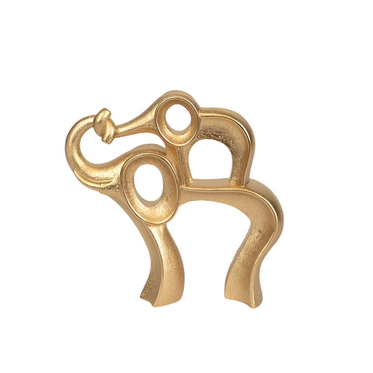 ΕΠΙΤΡΑΠΕΖΙΟ ΔΙΑΚΟΣΜΗΤΙΚΟ ΠΟΛΥΡΕΣΙΝ ΖΕΥΓΟΣ ΕΛΕΦΑΝΤΕΣ ΧΡΥΣΟ 20x6x19