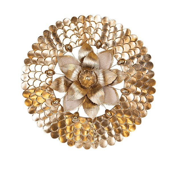 ΔΙΑΚΟΣΜΗΤΙΚΟ ΤΟΙΧΟΥ ΛΟΥΛΟΥΔΙ ΜΕΤΑΛΛΙΚΟ ΧΡΥΣΟ 76.5x8x77.5