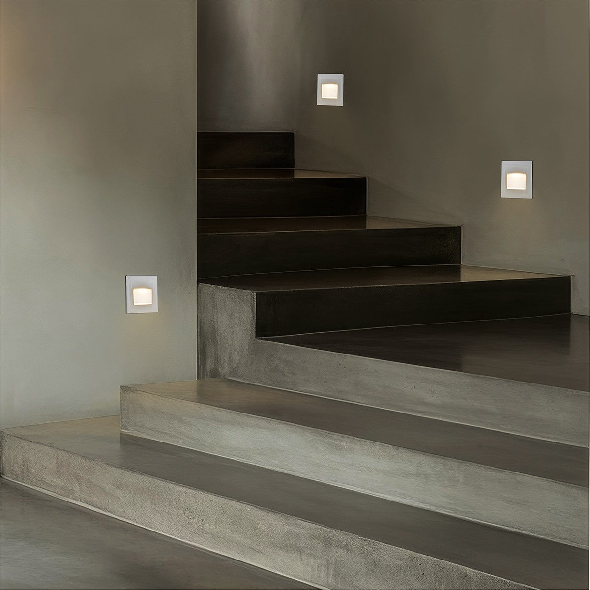 STEPART KLV-101-0079 Χωνευτό Φωτιστικό Σκαλοπατιού / Διαδρόμου LED 3W 375lm 45° AC 220-240V Αδιάβροχο IP65 Θερμό Λευκό 2700K - Lumileds SMD Chip & TÜV SÜD Driver - Λευκό Ματ - Μ8.5 x Π5 x Υ8.5 / Q6.72 x 6.72