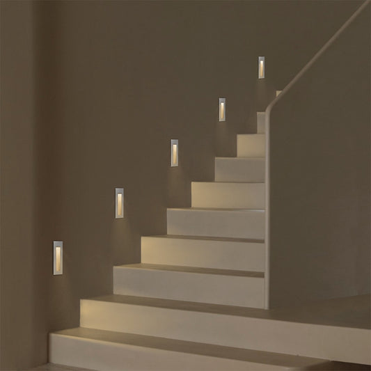 STEPART KLV-101-0094 Χωνευτό Φωτιστικό Σκαλοπατιού / Διαδρόμου LED 7W 735lm 45° AC 220-240V Αδιάβροχο IP65 Θερμό Λευκό 2700K - Lumileds SMD Chip & TÜV SÜD Driver - Λευκό Ματ - Μ6.5 x Π6.5 x Υ21 / Q5.41 x 18.9