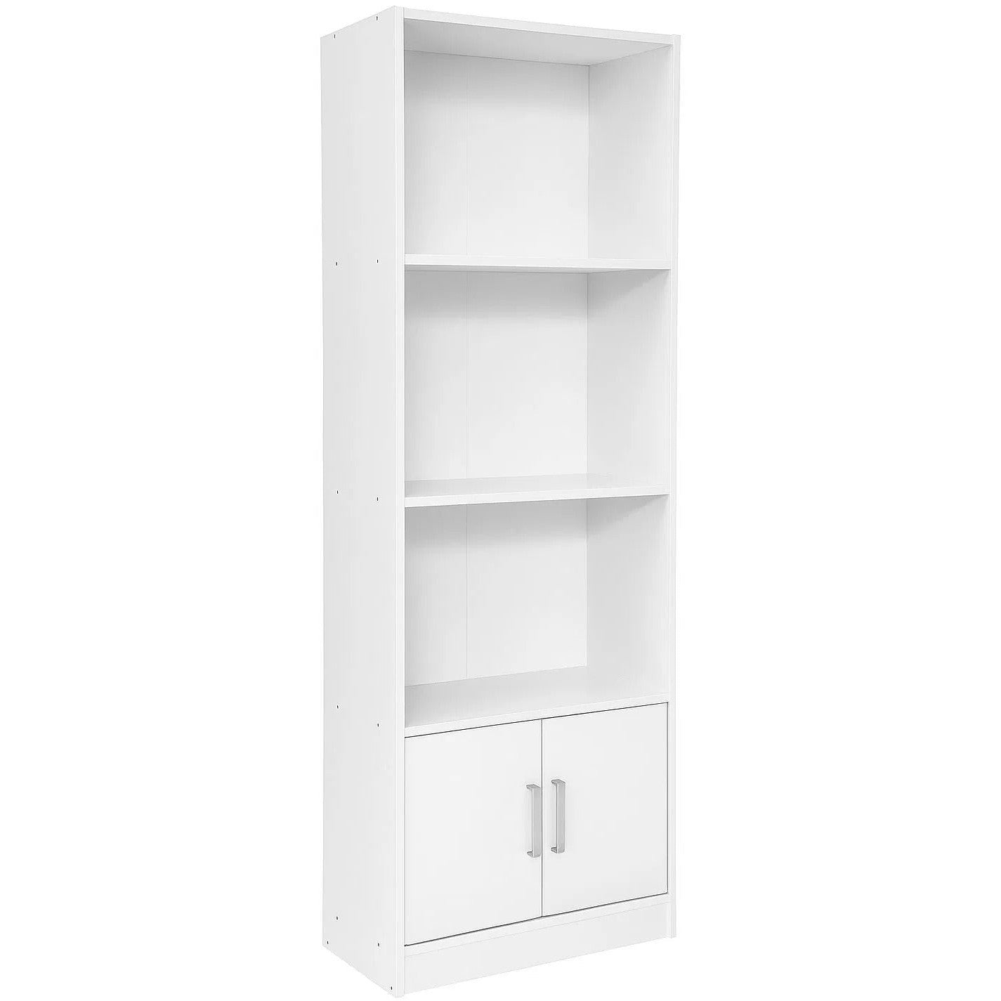 Βιβλιοθήκη Eliot 3S 2D Λευκό 60x30x180