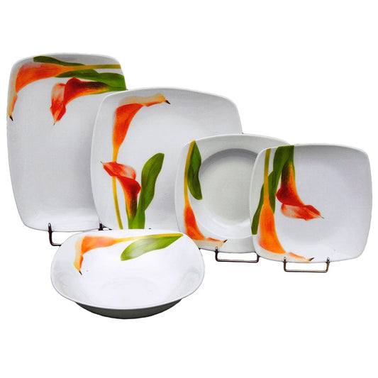 Σερβίτσιο Φαγητού Πορσελάνης 20 Τεμαχίων