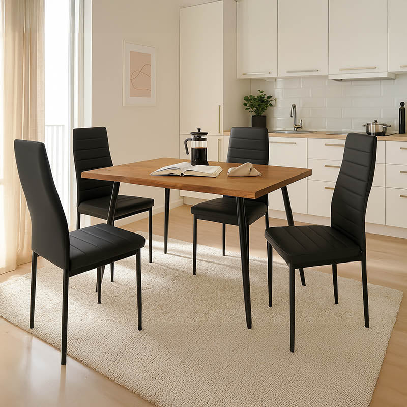 Τραπεζαρία Neve-Parker Σετ 5 Τμχ 120x80x75
