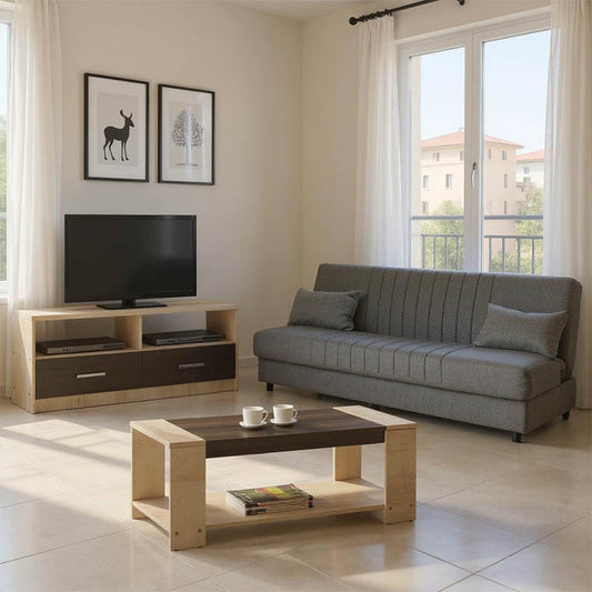 Φοιτητικό Πακέτο Επίπλων Σαλονιού Living Σετ 3 Τεμ