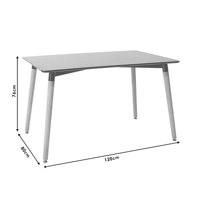 Τραπεζαρία Natali-Julita Σετ 5 Τεμ Μαύρο-Φυσικό 120x80x76