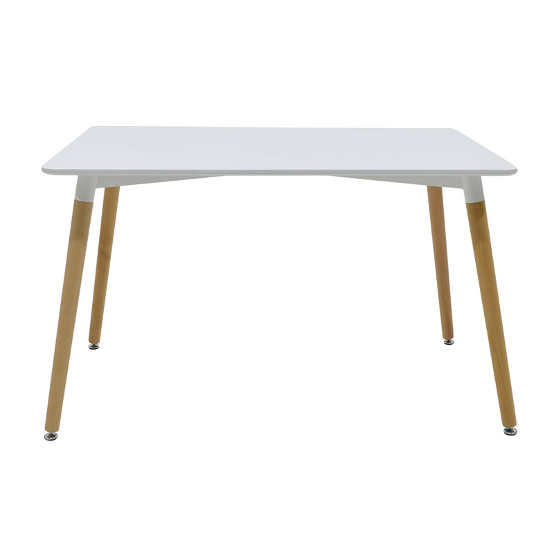 Τραπεζαρία Natali-Gaston Σετ 5 Τμχ Λευκό σε Απόχρωση Λευκό-Φυσικό 120x80x73