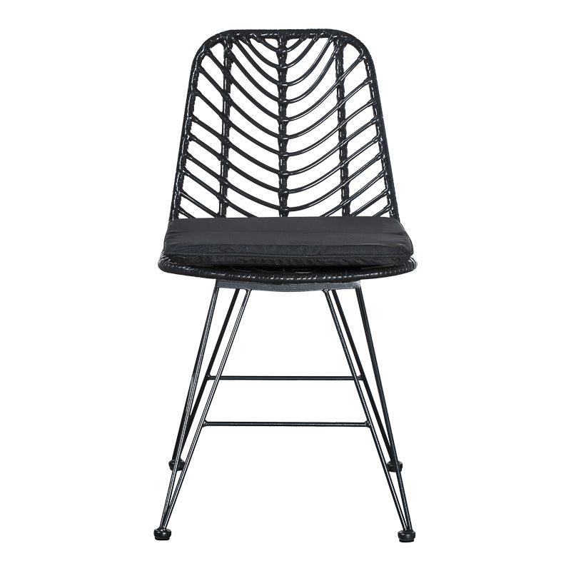 Τραπεζαρία Kliton-Naoki Σετ 3 Τεμ Ανθρακί Αλουμίνιο και Μέταλλο σε Μαύρη Απόχρωση 80x80x74