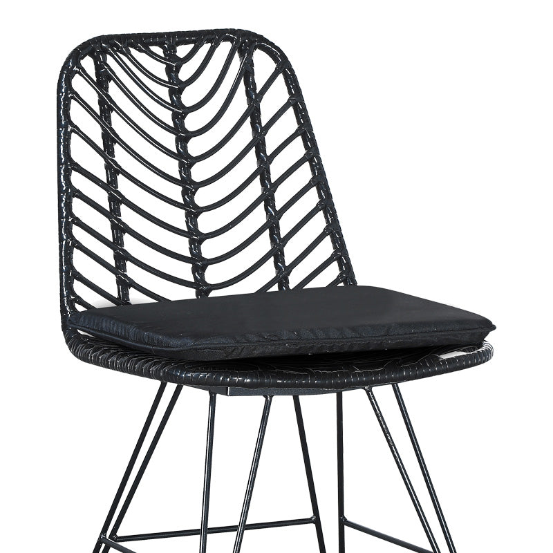 Τραπεζαρία Kliton-Naoki Σετ 5 Τεμ Ανθρακί Αλουμίνιο και Μέταλλο σε Μαύρη Απόχρωση 80x80x74