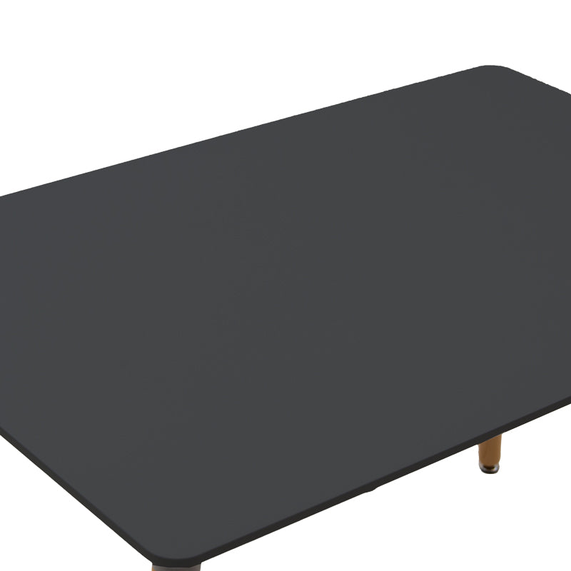 Τραπεζαρία Ezra-Natali Σετ 5 Τεμ PP-MDF σε Μαύρη-Φυσική Απόχρωση 120x80x76