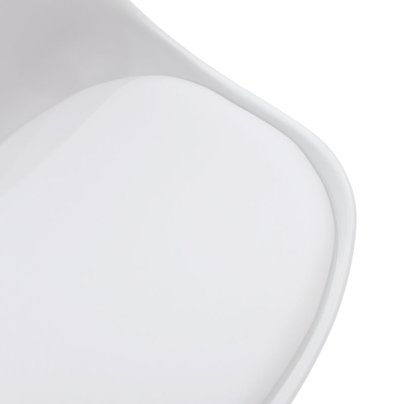 Τραπεζαρία Gaston-Cuba Σετ 5 Τεμ PP-MDF σε Λευκή-Sonoma Απόχρωση 120x80x75