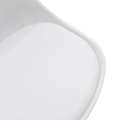 Τραπεζαρία Gaston-Cuba Σετ 5 Τεμ PP-MDF σε Λευκή-Sonoma Απόχρωση 120x80x75