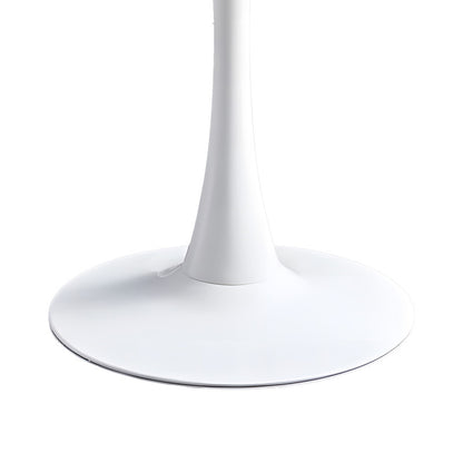 Τραπεζαρία Elijah-Julita Σετ 3 Τεμ PP-PU σε Λευκή Απόχρωση με Φυσικό Πόδι Φ60x74