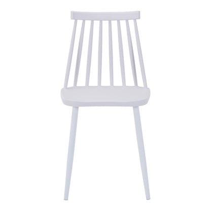 Τραπεζαρία Elijah-Aurora I Σετ 3 Τεμ PP σε Λευκή Απόχρωση Φ60x74