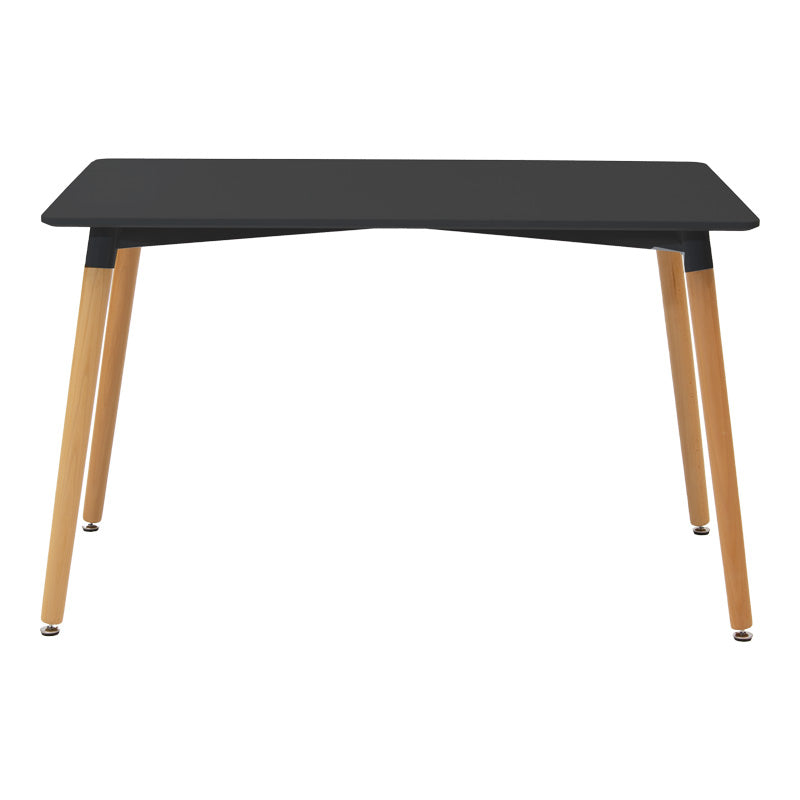 Τραπεζαρία Natali-Caron Σετ 5 Τεμ MDF σε Μαύρη-Φυσική Απόχρωση 120x80x76