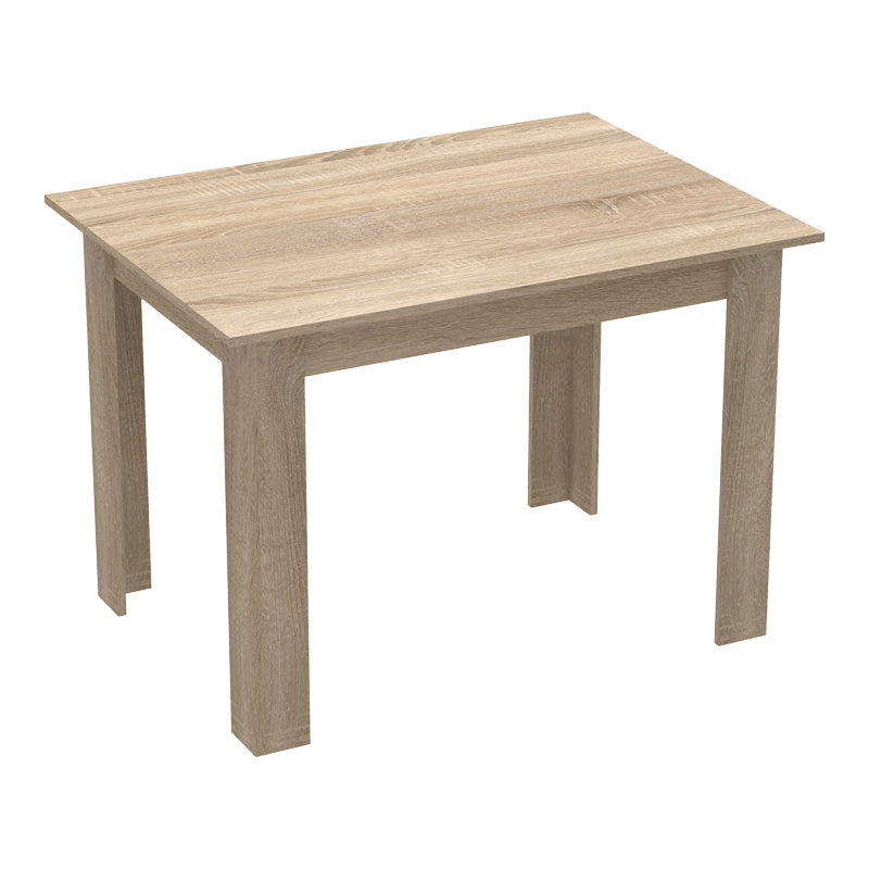 Τραπεζαρία Manka-Caron Σετ 5 Τεμ σε Sonoma-Μαύρη Απόχρωση 110x80x77