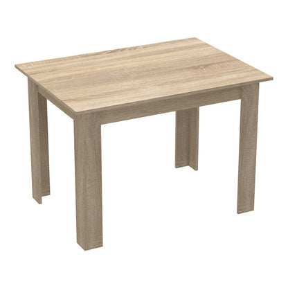 Τραπεζαρία Manka-Caron Σετ 5 Τεμ σε Sonoma-Μαύρη Απόχρωση 110x80x77