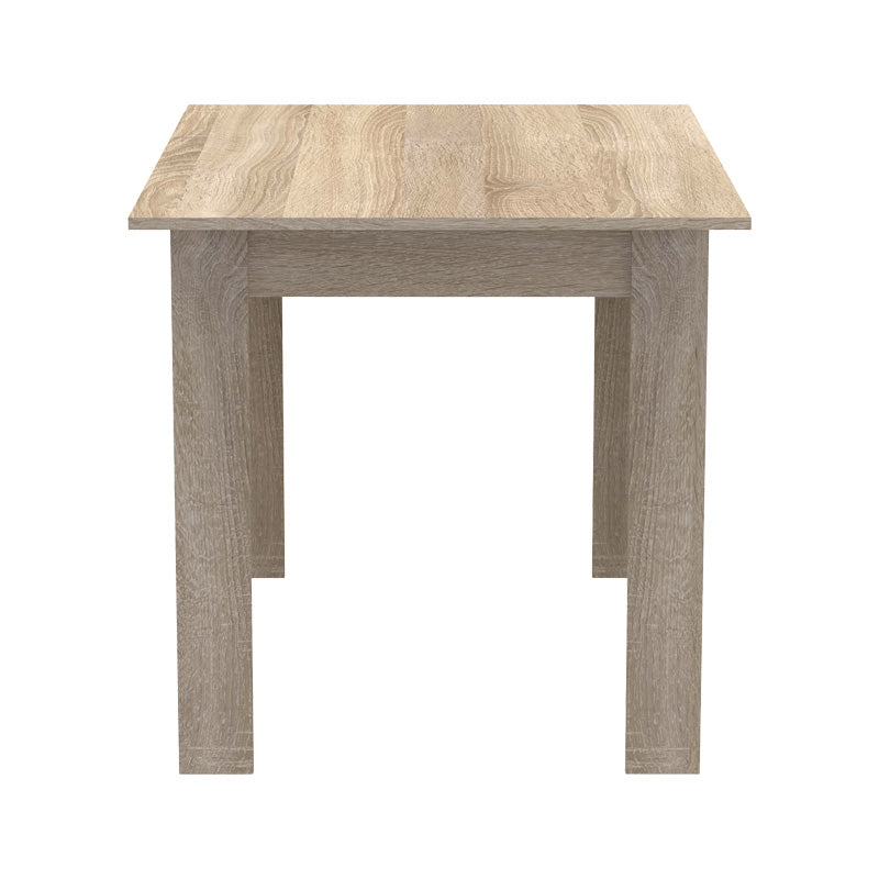 Τραπεζαρία Manka-Gaston Σετ 5 Τεμ σε Sonoma-Μαύρη Απόχρωση 110x80x77