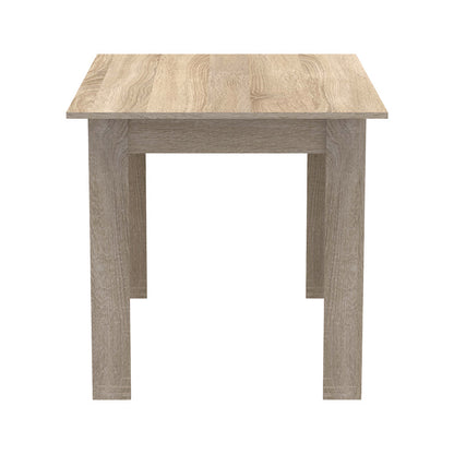 Τραπεζαρία Manka-Gaston Σετ 5 Τεμ σε Sonoma-Μαύρη Απόχρωση 110x80x77