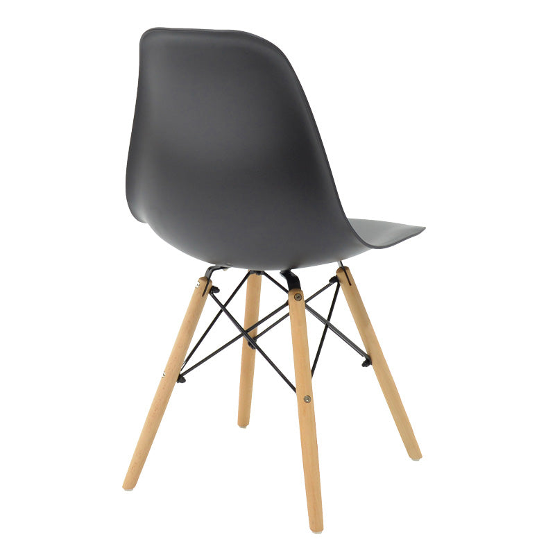 Τραπεζαρία Manka-Julita Σετ 5 Τεμ σε Sonoma-Μαύρη Απόχρωση 110x80x77