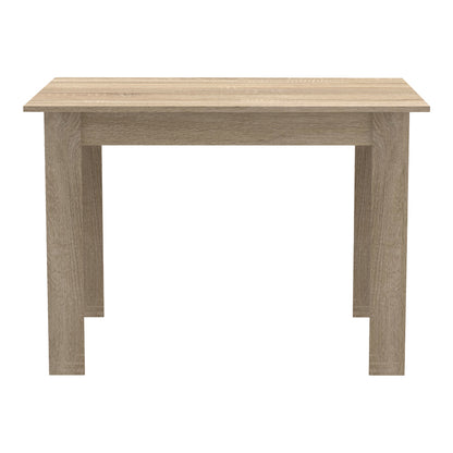 Τραπεζαρία Manka-Ezra Σετ 5 Τεμ σε Sonoma-Μαύρη Απόχρωση 110x80x77