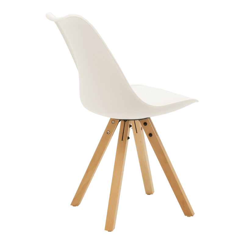 Τραπεζαρία Manka-Caron Σετ 5 Τεμ σε Λευκή Απόχρωση 110x80x77