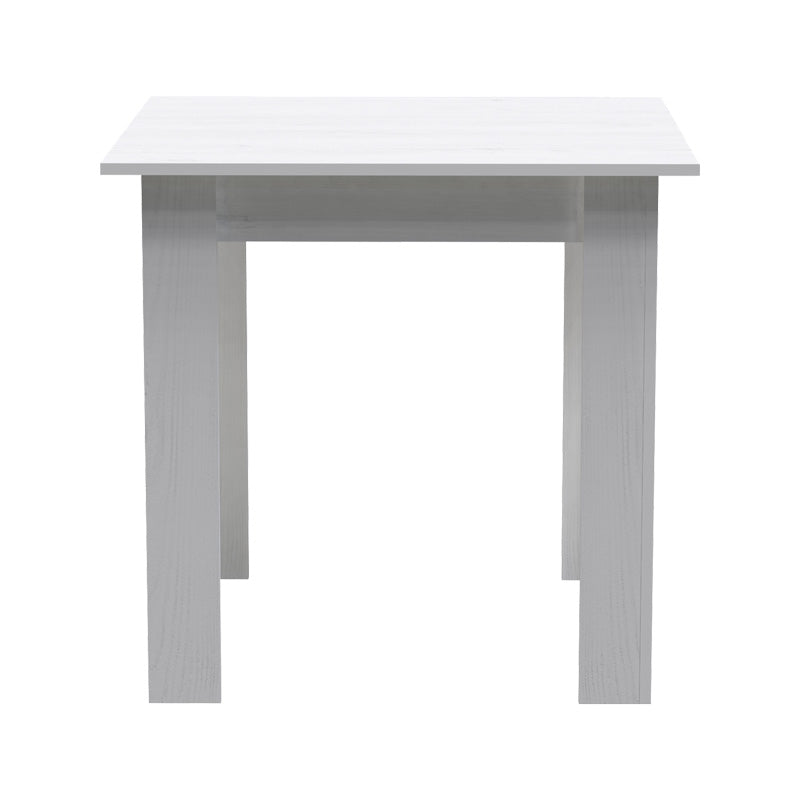 Τραπεζαρία Manka-Gaston Σετ 3 Τεμ σε Λευκή Απόχρωση 80x80x77