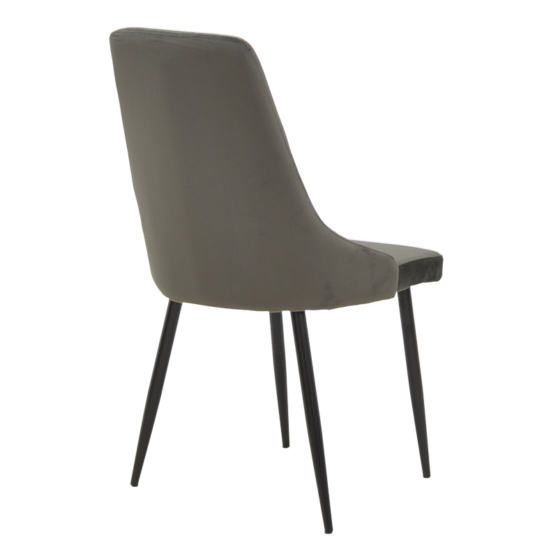 Τραπεζαρία Azori-Gustas Σετ 5 Τεμ Sintered Stone-Μαύρο-Ανθρακί 120x60x75