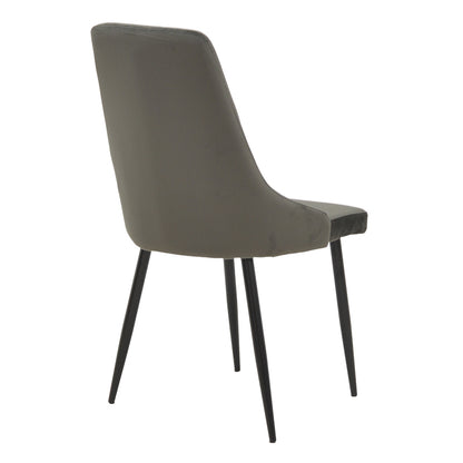 Τραπεζαρία Azori-Gustas Σετ 5 Τεμ Sintered Stone-Μαύρο-Ανθρακί 120x60x75