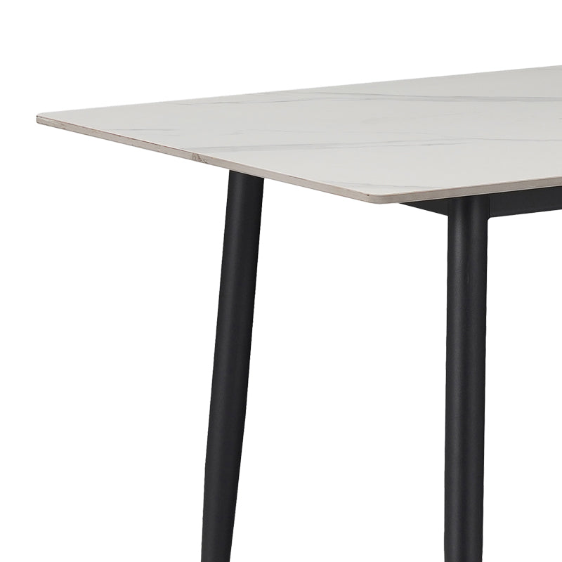 Τραπεζαρία Azori-Gustas Σετ 5 Τεμ Sintered Stone-Μαύρο-Ανθρακί 120x60x75