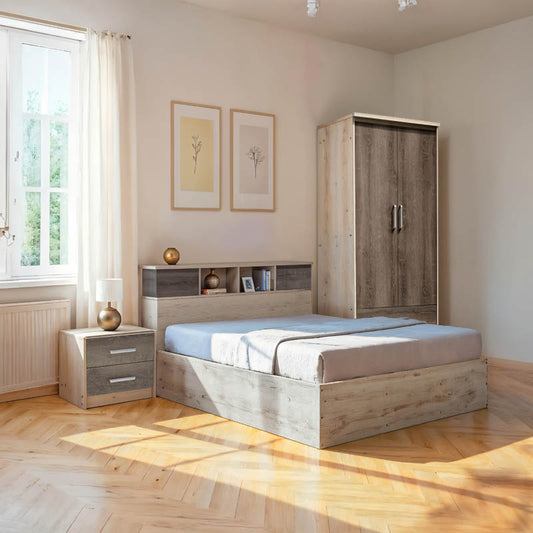 Φοιτητικό Πακέτο Επίπλων Κρεβατοκάμαρας Cloud Σετ 3 Τεμ