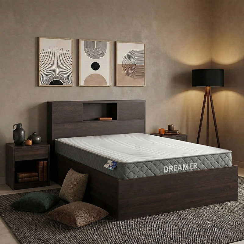 Κρεβάτι με Στρώμα Olympus-Dreamer Wenge 120x200εκ