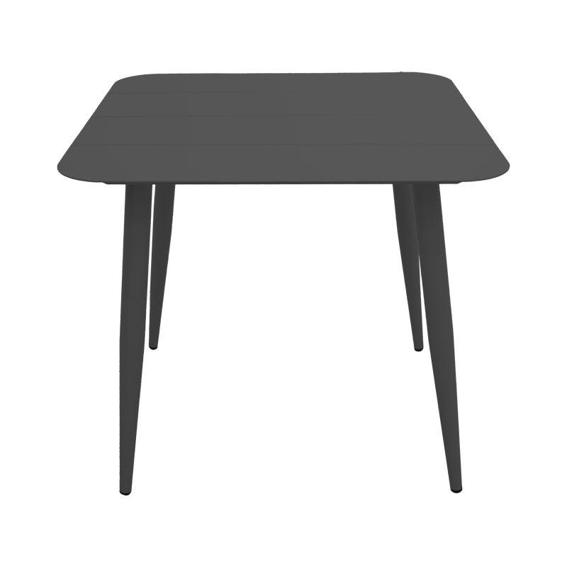 Heven-Vista Dining Set 3 pcs Black Aluminum 80x80x72