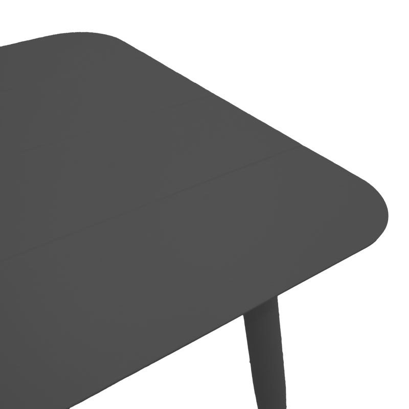 Heven-Vista Dining Set 3 pcs Black Aluminum 80x80x72