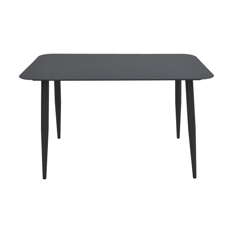 Τραπεζαρία Heven-Vista Σετ 5 Τεμ Μαύρο Αλουμίνιο 120x70x72