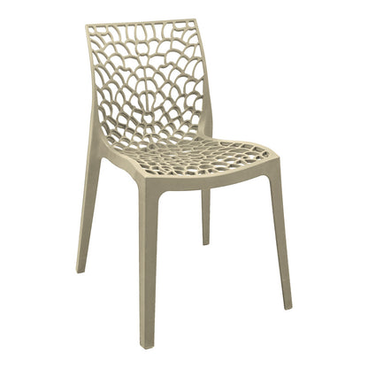 Τραπεζαρία Groovy-Hush Σετ 3 Τεμ Cappuccino PP 60x60x76