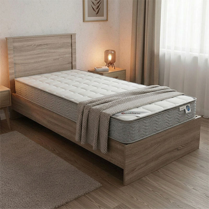 Κρεβάτι με Στρώμα Athos-Perfecto Sonoma 90x190εκ