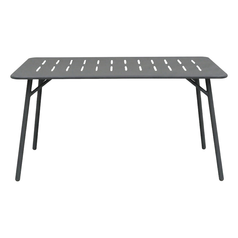 Τραπεζαρία Moraja-Federal Σετ 5 Τεμ Μαύρο Μέταλλο 140x80x72