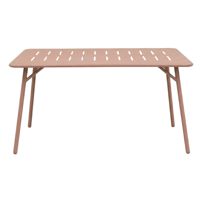 Τραπεζαρία Moraja-Deraby Σετ 5 Τεμ Terracotta Μέταλλο 140x80x72