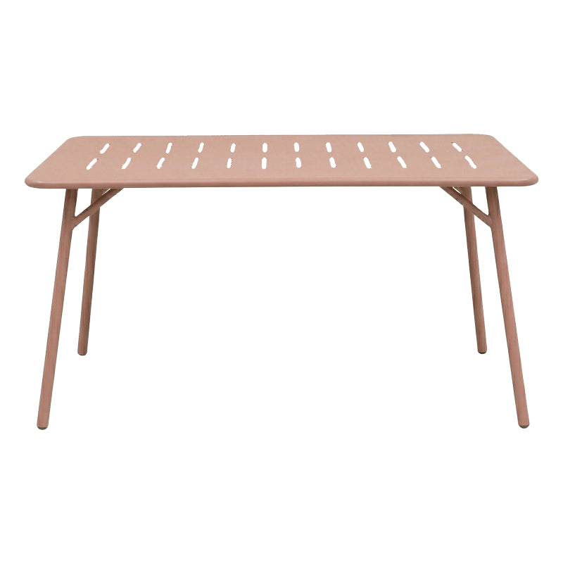 Τραπεζαρία Moraja-Deraby Ι Σετ 5 Τεμ Terracotta Μέταλλο 140x80x72