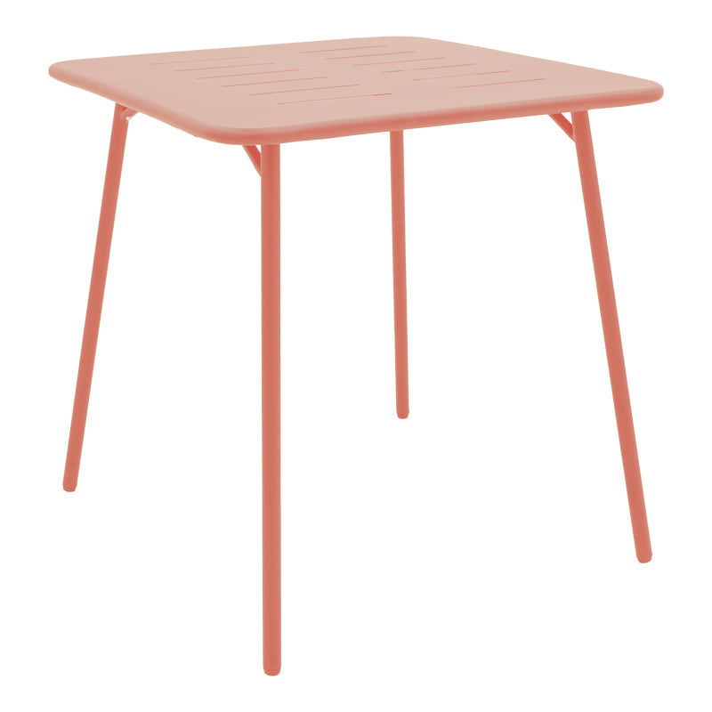 Τραπεζαρία Moraja-Federal Σετ 3 Τεμ Terracotta Μέταλλο 70x70x73