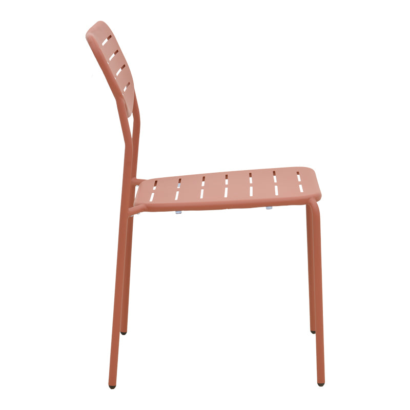 Τραπεζαρία Moraja-Deraby I Σετ 3 Τεμ Terracotta Μέταλλο 70x70x73